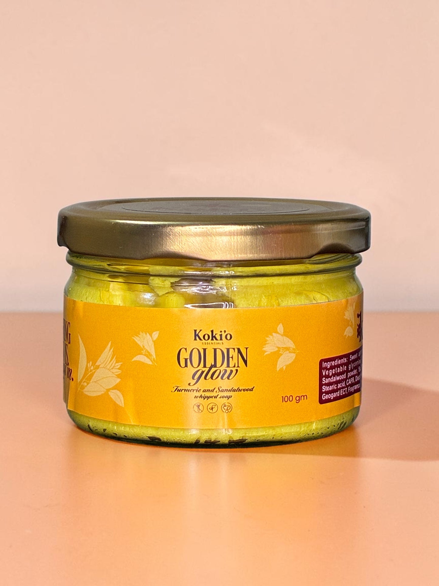 Golden Glow – Turmeric and Sandalwood Whipped Soap